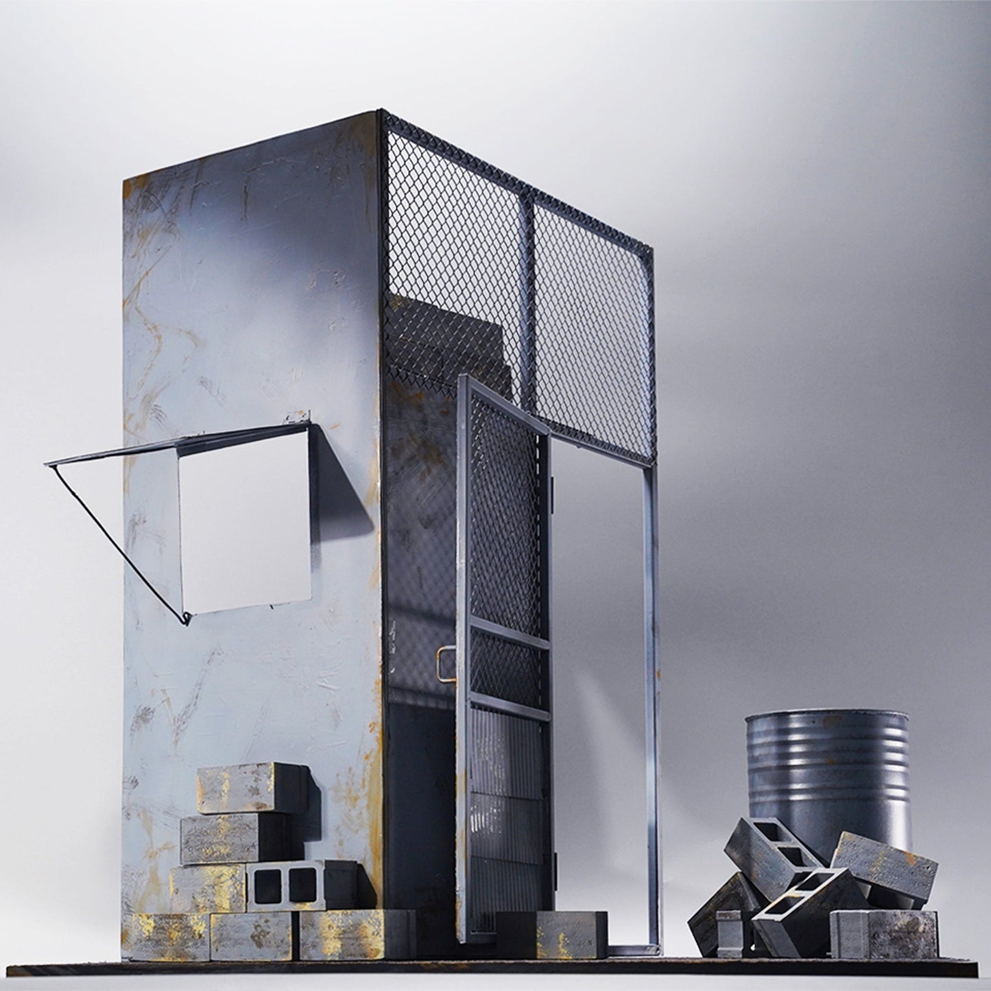 M2207 1/6 Iron sentry tower scene for figure from JXK Studio