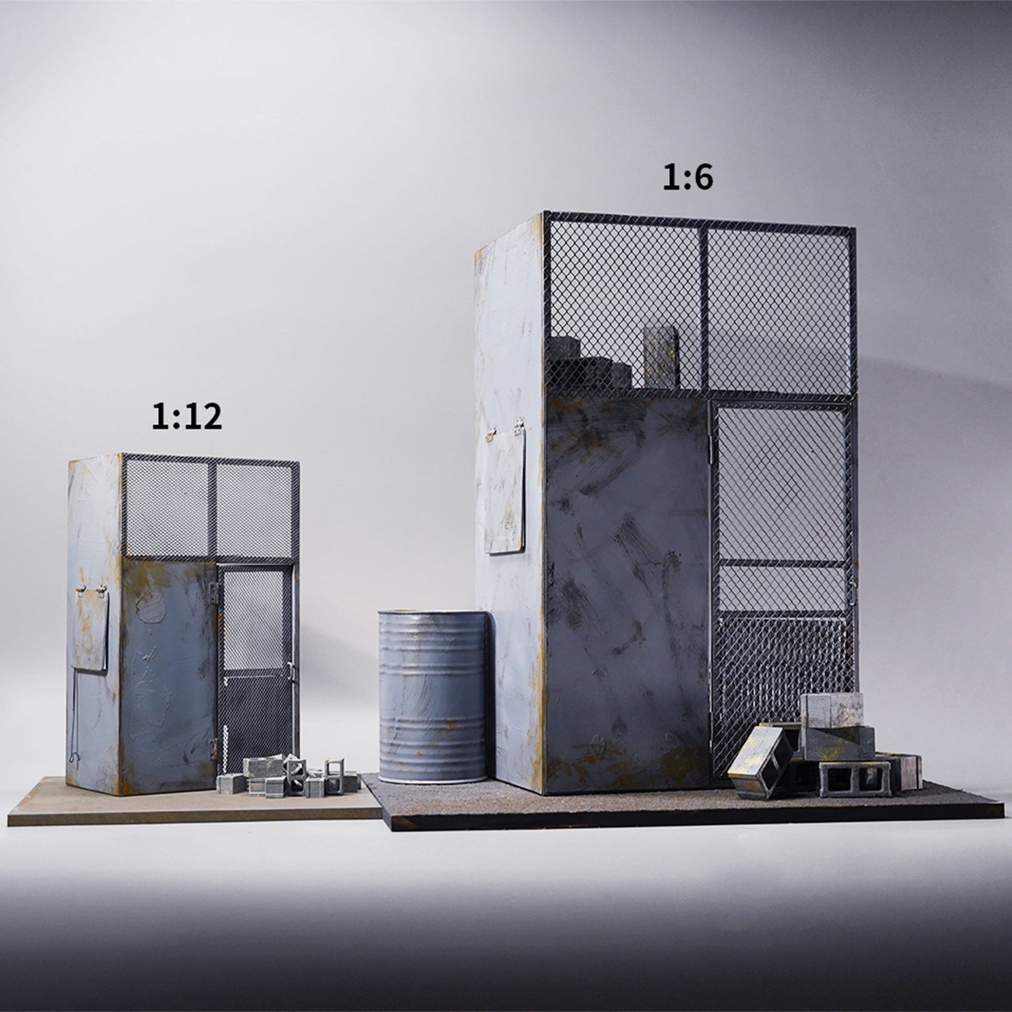 M2208 1/12 Iron sentry tower scene for figure from JXK Studio