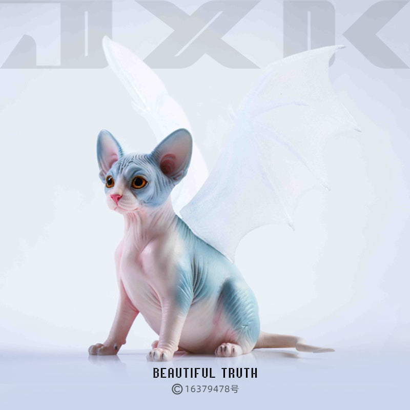 JXK048 Sphinx cat figurine resin cat statue for coffee table decor gifts for cat lovers from JXK Studio