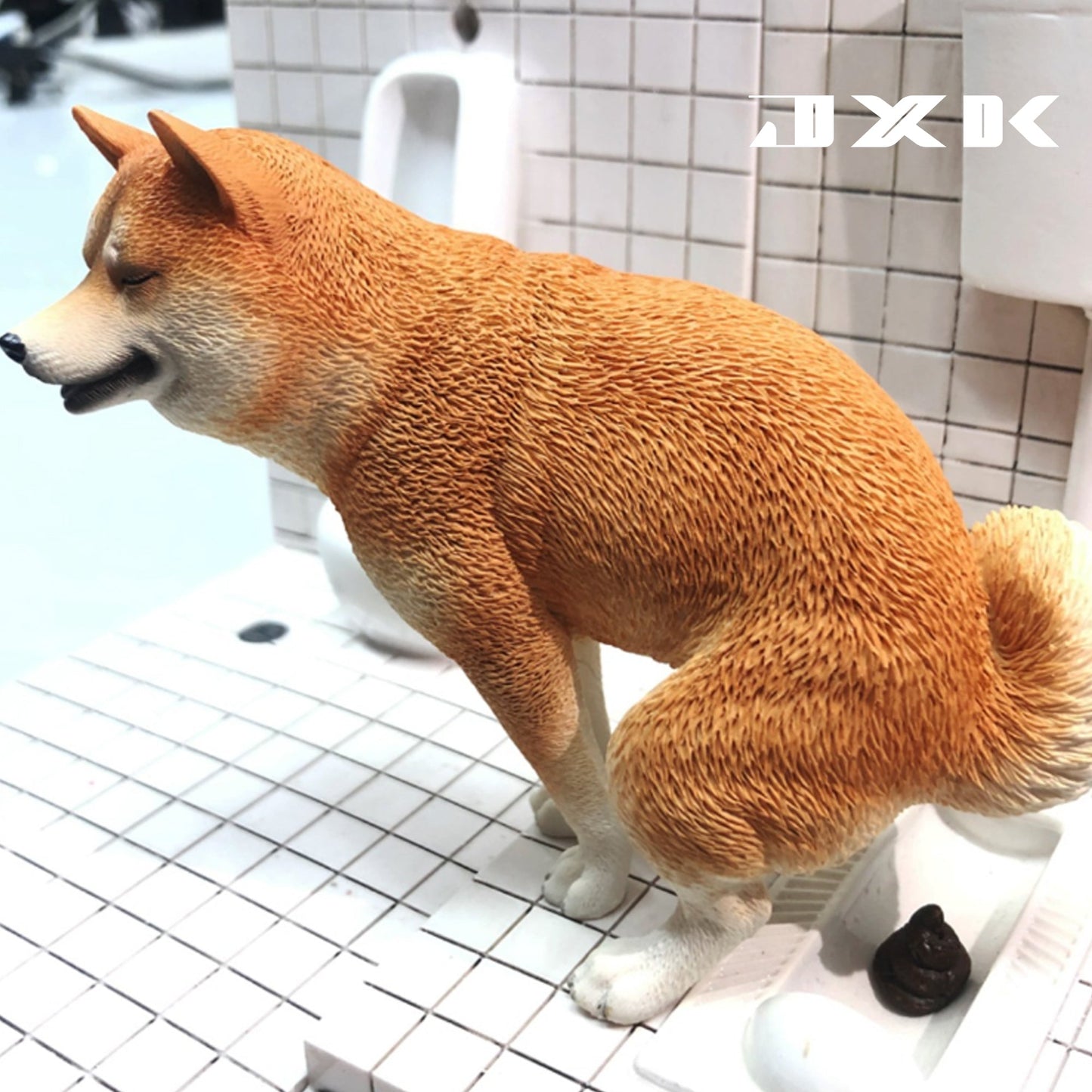 M2102 Mischief creative model toilet scene for figure from JXK Studio