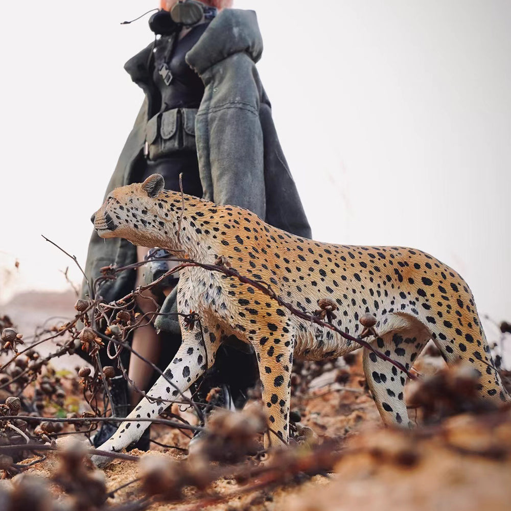 JXK115 Hunting Leopard statue, Leopard Statues for Home Decor for Animal Lovers from JXK Studio