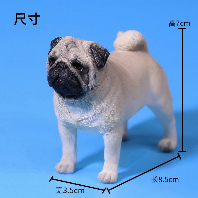 MRZ018 Pug dog figurine dog statue for dog lovers from JXK Studio