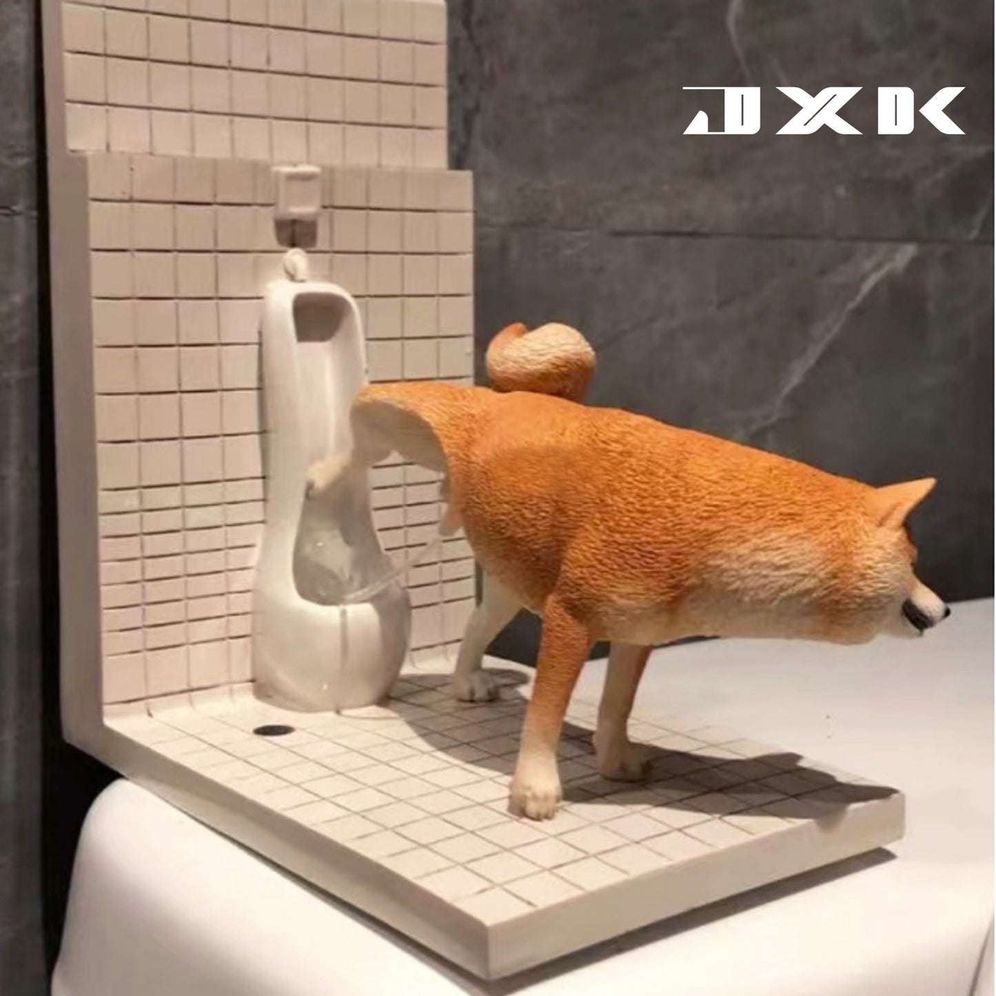 M2102 Mischief creative model toilet scene for figure from JXK Studio