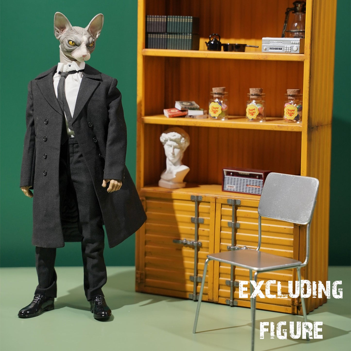 M2231 Container style iron bookcase for action figure from JXK Studio