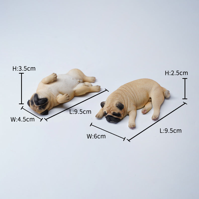 JXK085 Pug puppy sleeping on its back, Gift for Dog Lover from JXK Studio