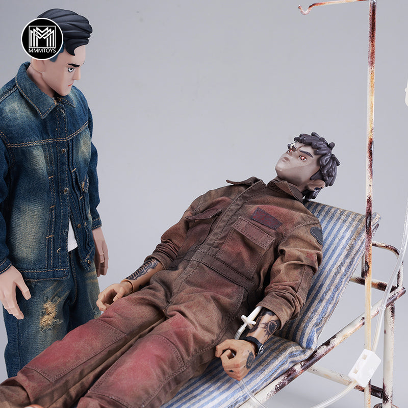 M2514 Pre-sale 1/6 Scale Abandoned Hospital Bed from JXK Studio