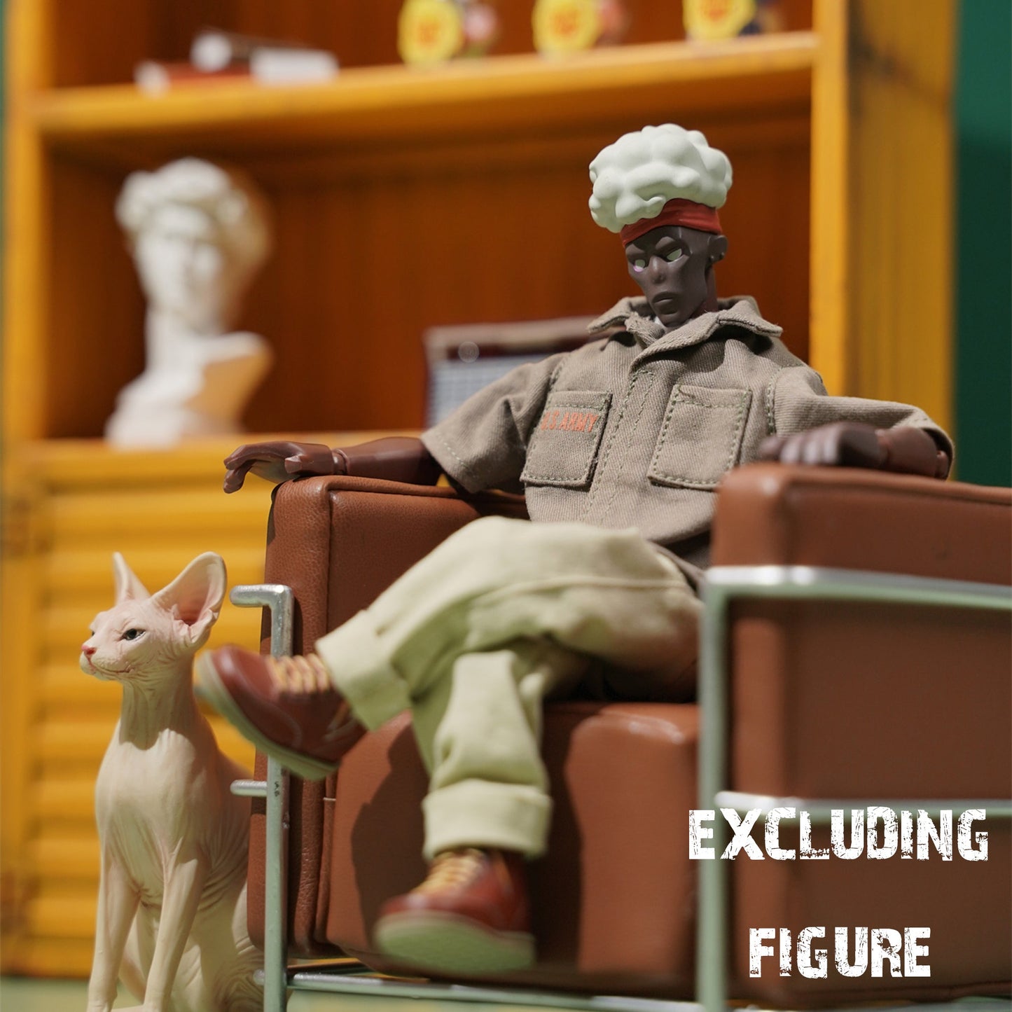 M2231 Container style iron bookcase for action figure from JXK Studio