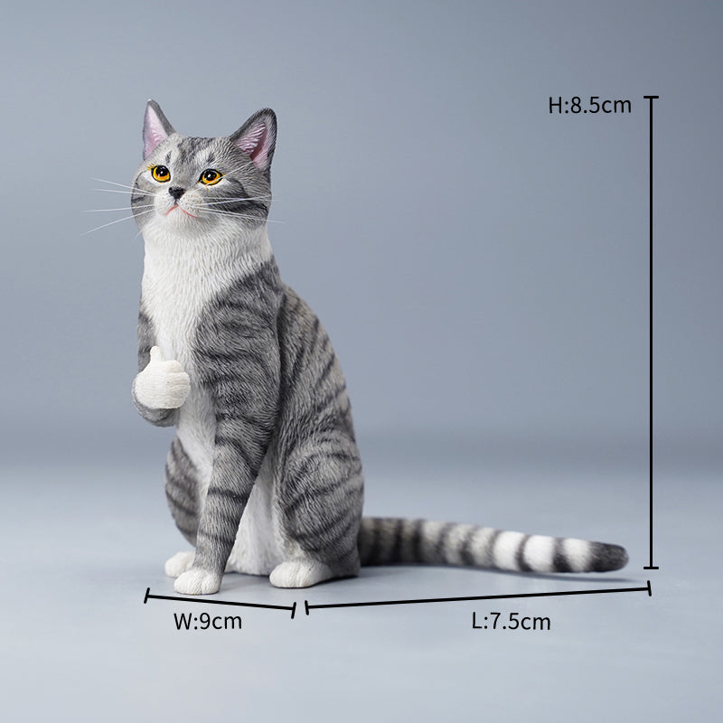 JXK112 Katzenfigur, Katzenstatue aus Kunstharz, für die Inneneinrichtung, Geschenke für Katzenliebhaber von JXK Studio