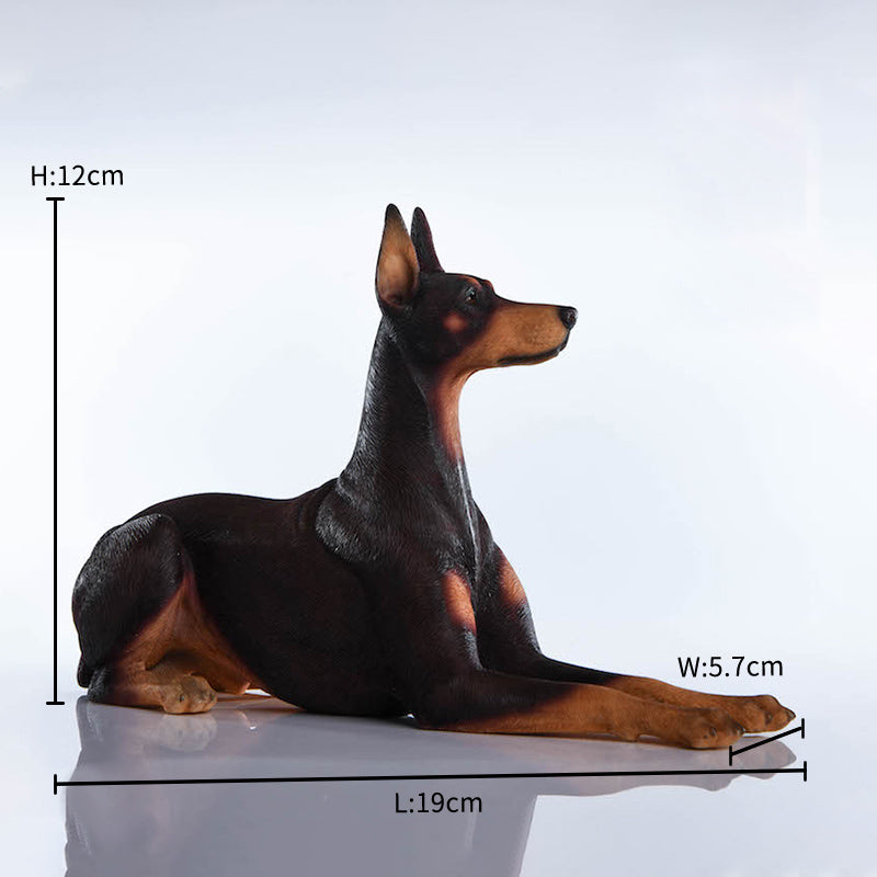 JXK004 Dobermann dog figurine dog statue for home decor gift for dog lovers from JXK Studio