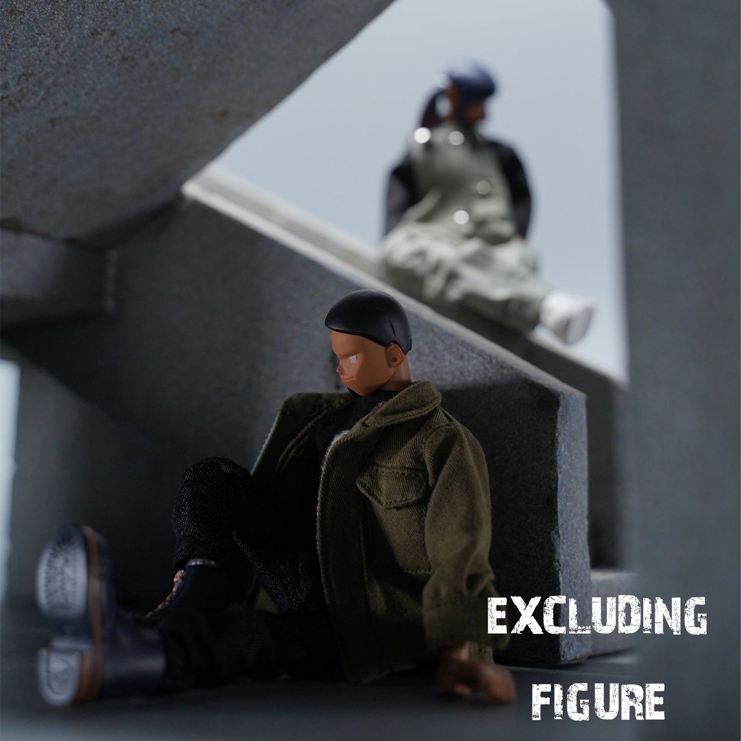 M2202 Double-layer corner staircase scene from JXK Studio