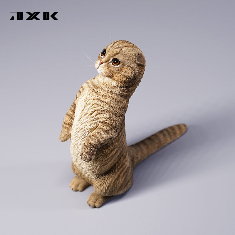 JXK106 Katzenfigur, Katzenstatue aus Kunstharz für Kaminsims-Dekoration, Geschenke für Katzenliebhaber von JXK Studio