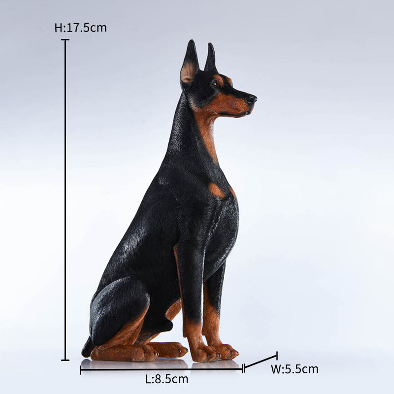 JXK004 Dobermann dog figurine dog statue for home decor gift for dog lovers from JXK Studio