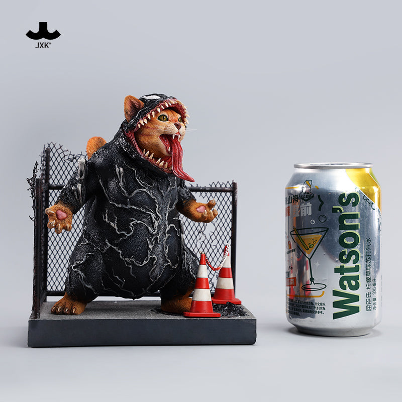 JXK251 Venom Cat Statue for Home Decor Venom Cat Figurine Venom Cat Sculpture Art Funny Cat from JXK studio