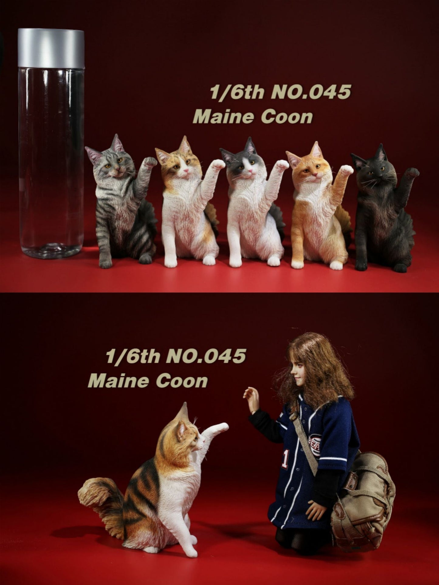 MRZ045 Maine cat statue from JXK Studio