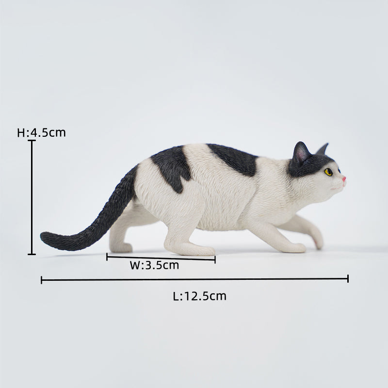 JXK179 Chinesische Katzenfigur, Katzenstatue aus Kunstharz für den Schreibtisch von JXK Studio