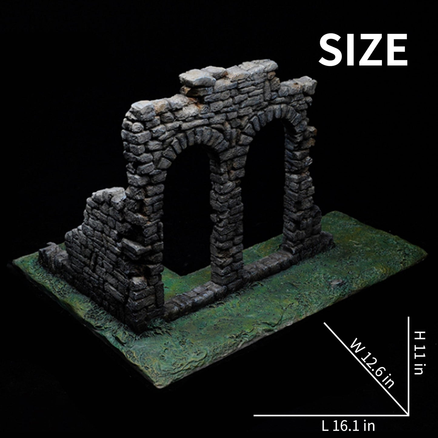 M2308 Scenes of medieval ruins for figure from JXK Studio