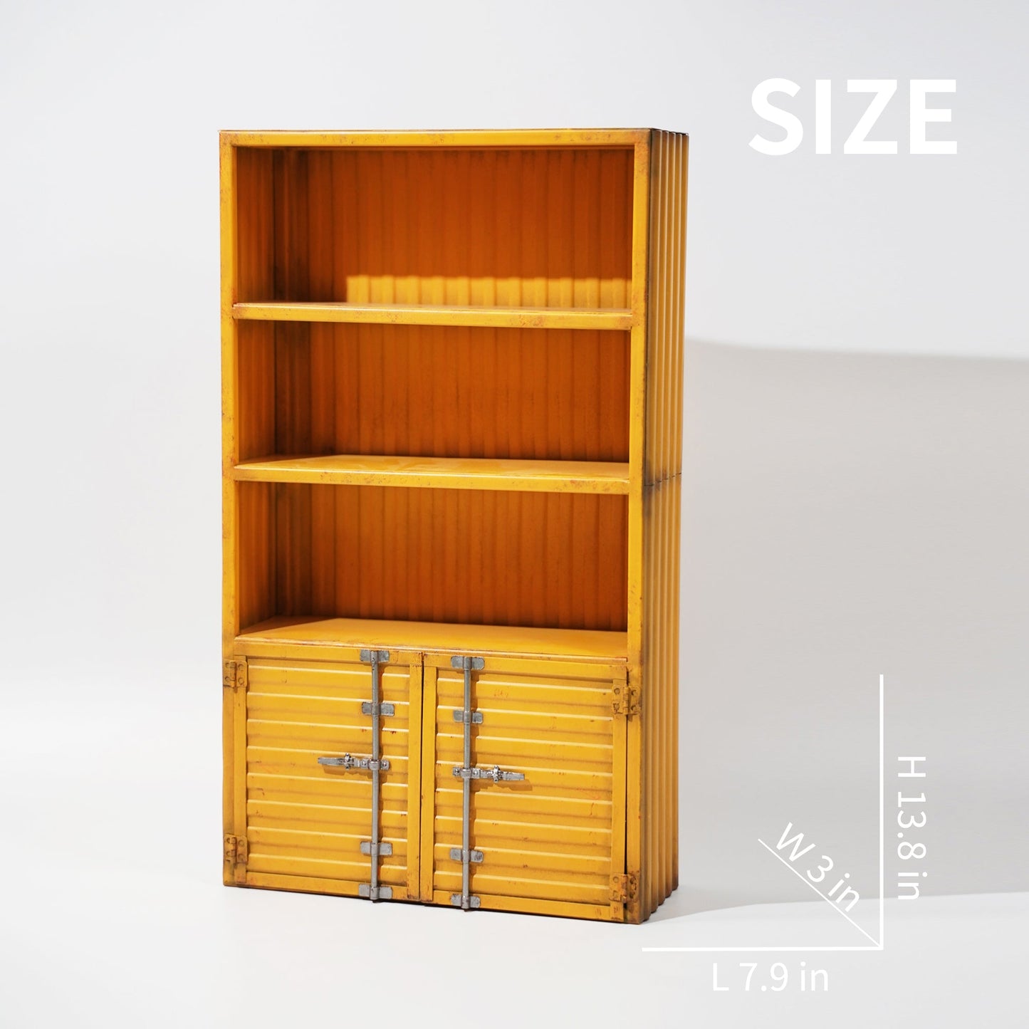 M2231 Container style iron bookcase for action figure from JXK Studio