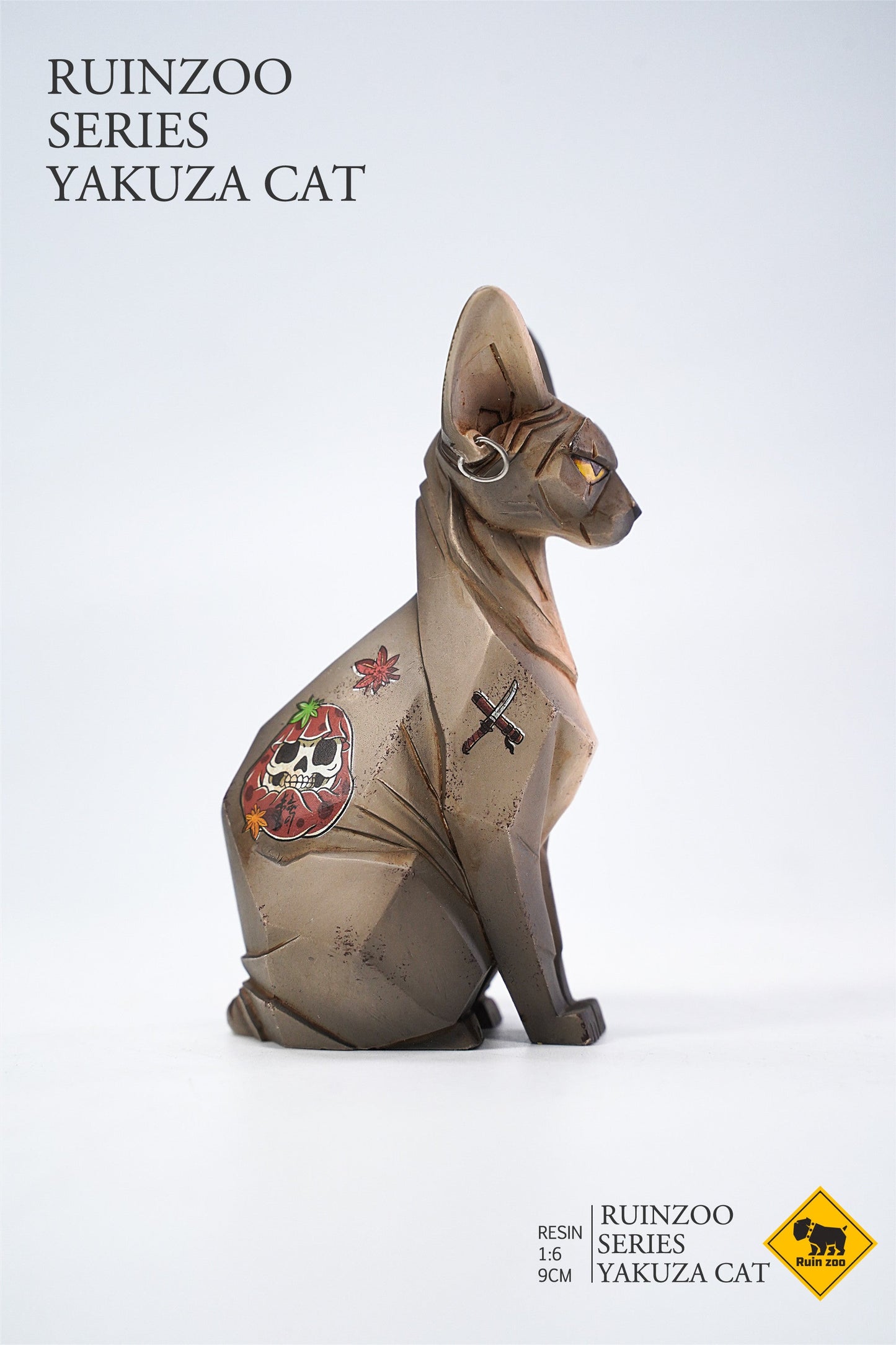 RZ2003 sphinx Cat Figurine Resin Cat Statue from JXK Studio