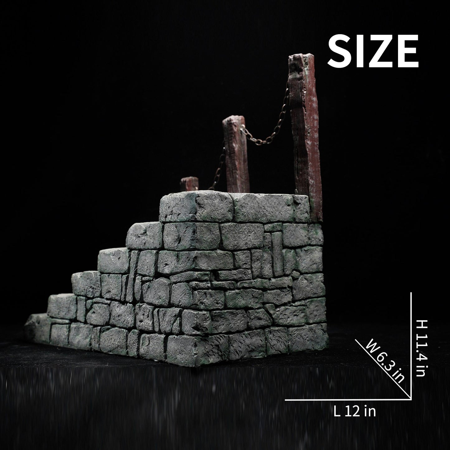 M2302 Aged stone steps base for action figure from JXK Studio