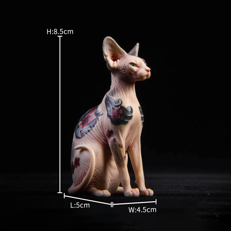 JXK026 Sphinx Cat Figurine Resin Cat Statue Home Decor for Cat Lovers Gifts for Cat Lovers from JXK Studio