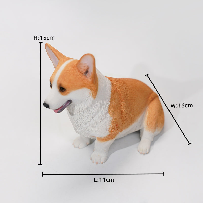 X32302 Corgi dog figurine dog statue for home decor from JXK Studio