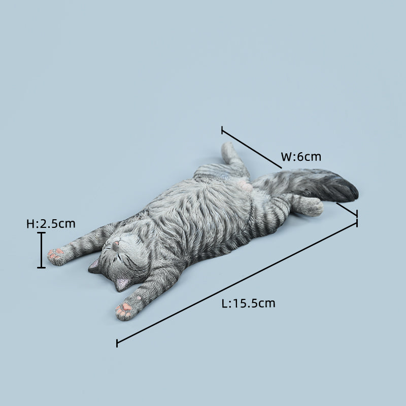 JXK206 Katzenfigur, Katzenstatue aus Kunstharz für den Schreibtisch von JXK Studio