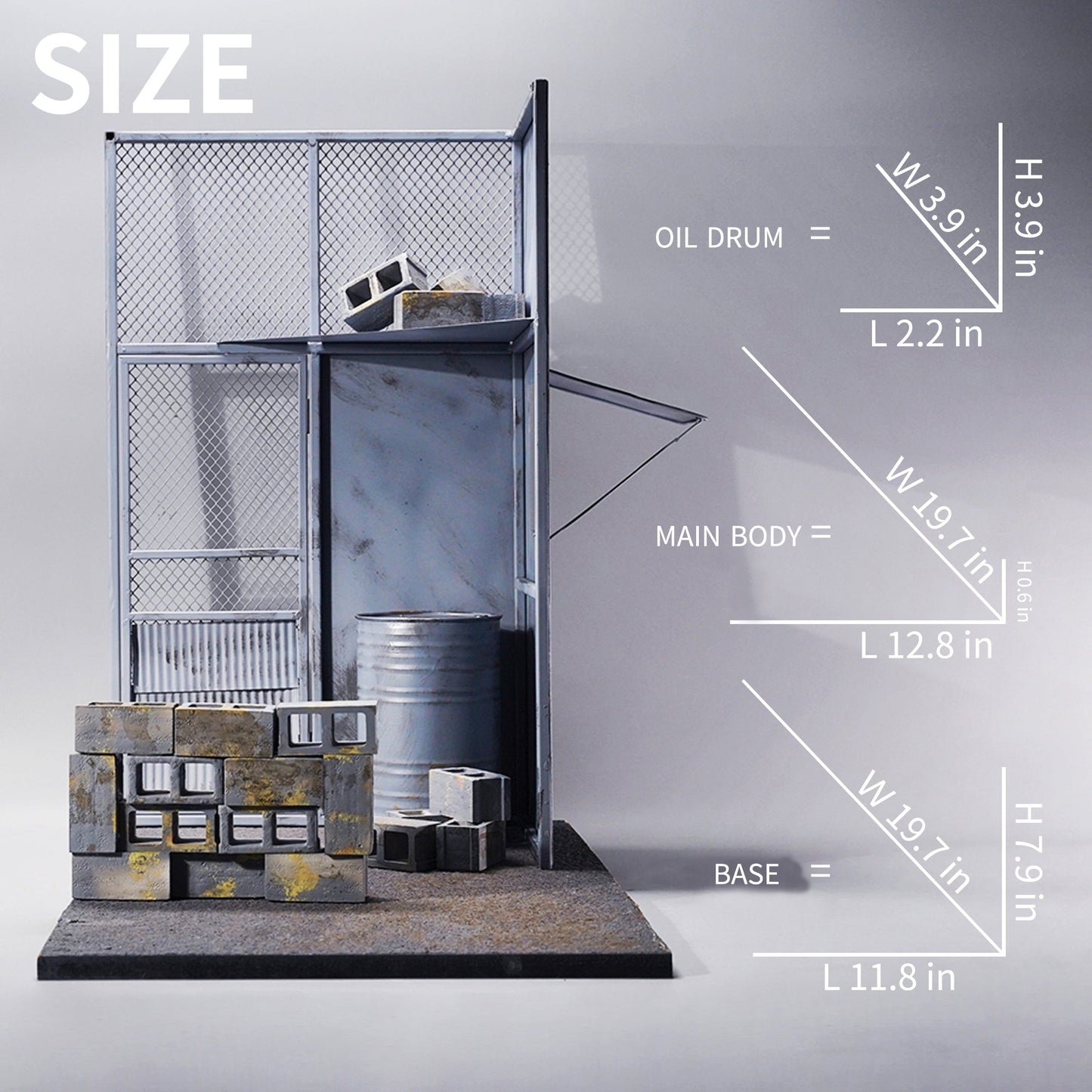 M2207 1/6 Iron sentry tower scene for figure from JXK Studio