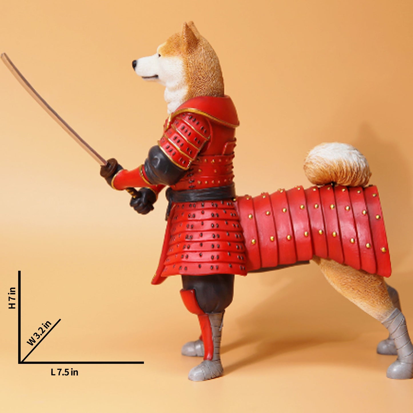 JXK135 Shiba Inu Hundestatue, Hundefigur als Geschenk für Shiba Inu Liebhaber von JXK Studio
