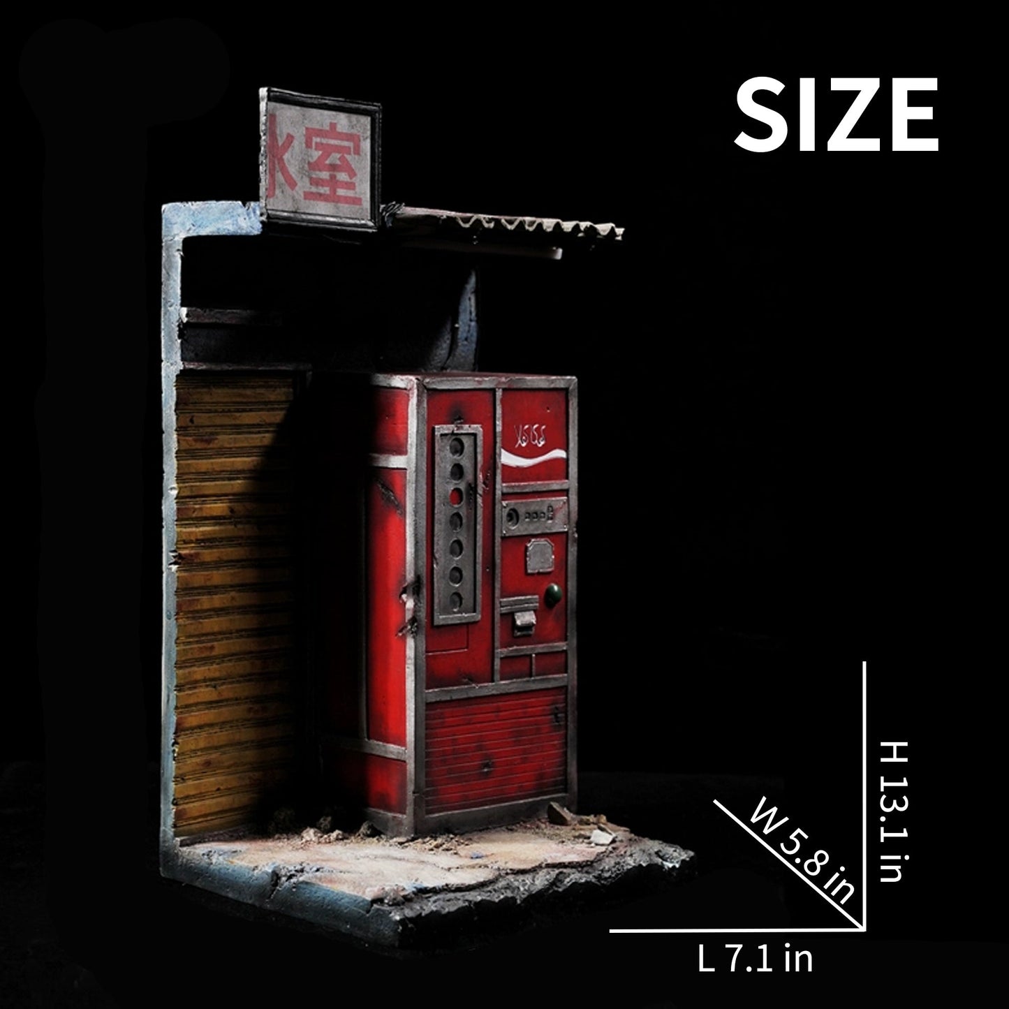 M2226 Scene of abandoned street store for figure from JXK Studio