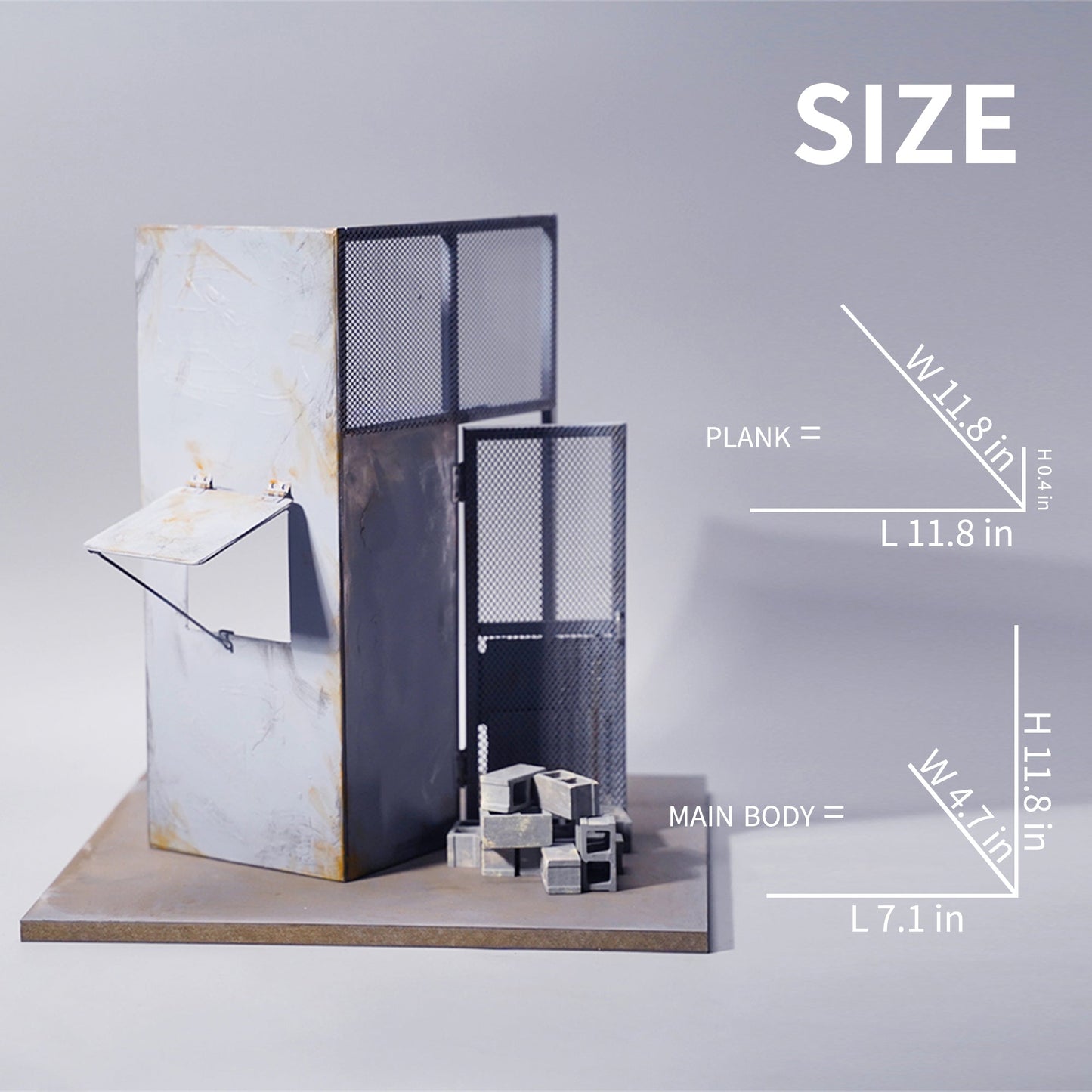 M2208 1/12 Iron sentry tower scene for figure from JXK Studio