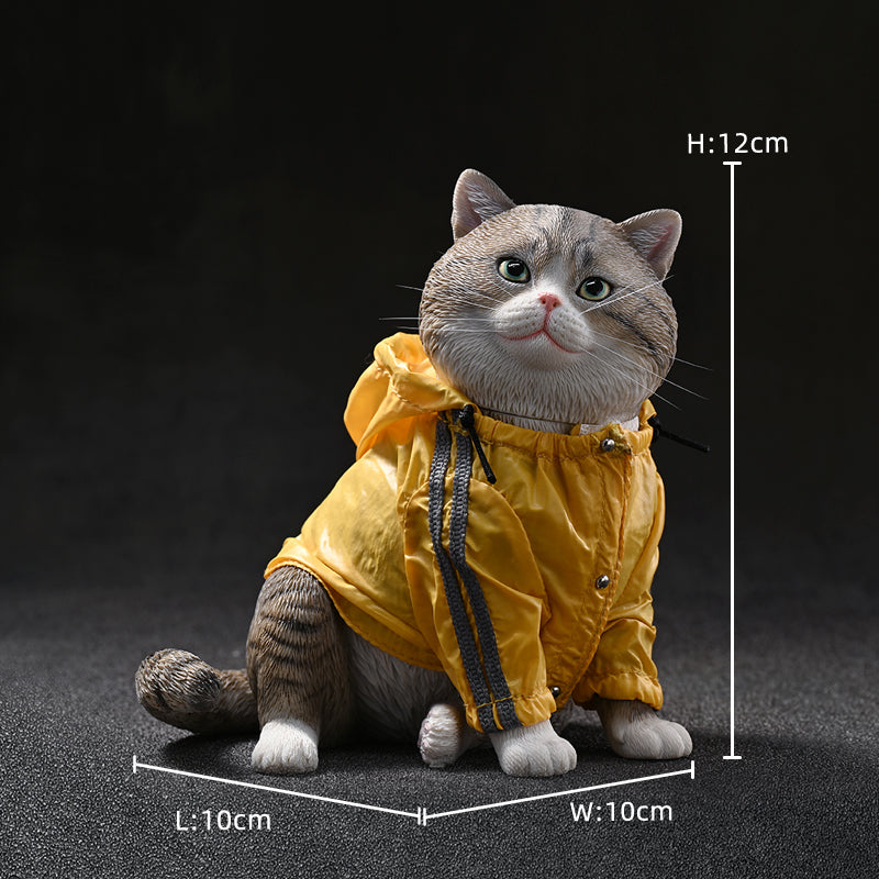 CW2301 Cat Figurine Resin Cat Statue from JXK Studio