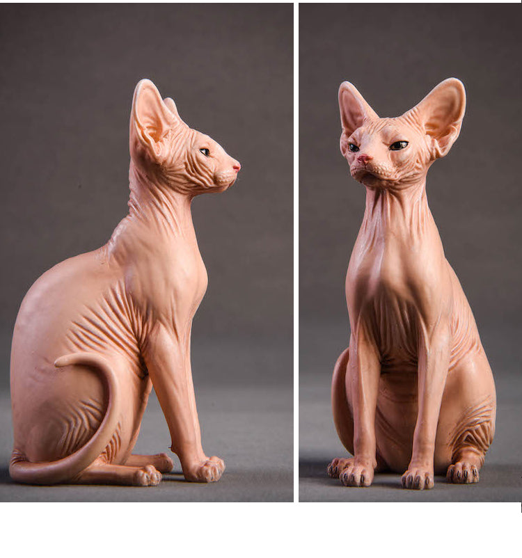 JXK010 Sphinx Cat Figurine Resin Cat Statue Gifts for Cat Lovers from JXK Studio