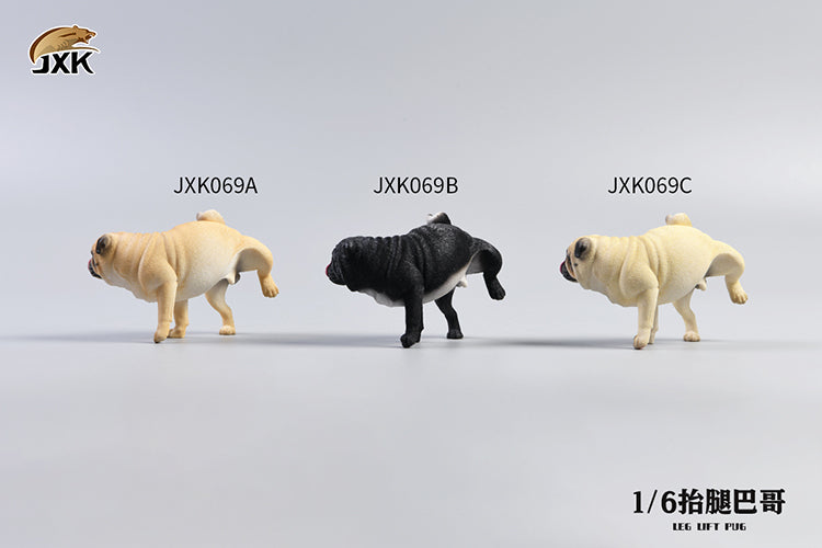 JXK069 Pug Resin Dog Statue, Dog Figurine for Home Decor Gift for Dog Lovers from JXK Studio