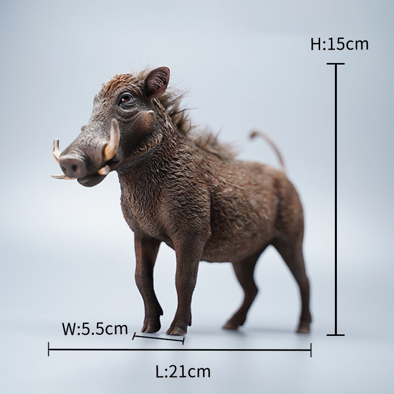 JXK080 Warzenschwein-Dekor aus Kunstharz, Warzenschwein-Statuen für Tierliebhaber von JXK Studio