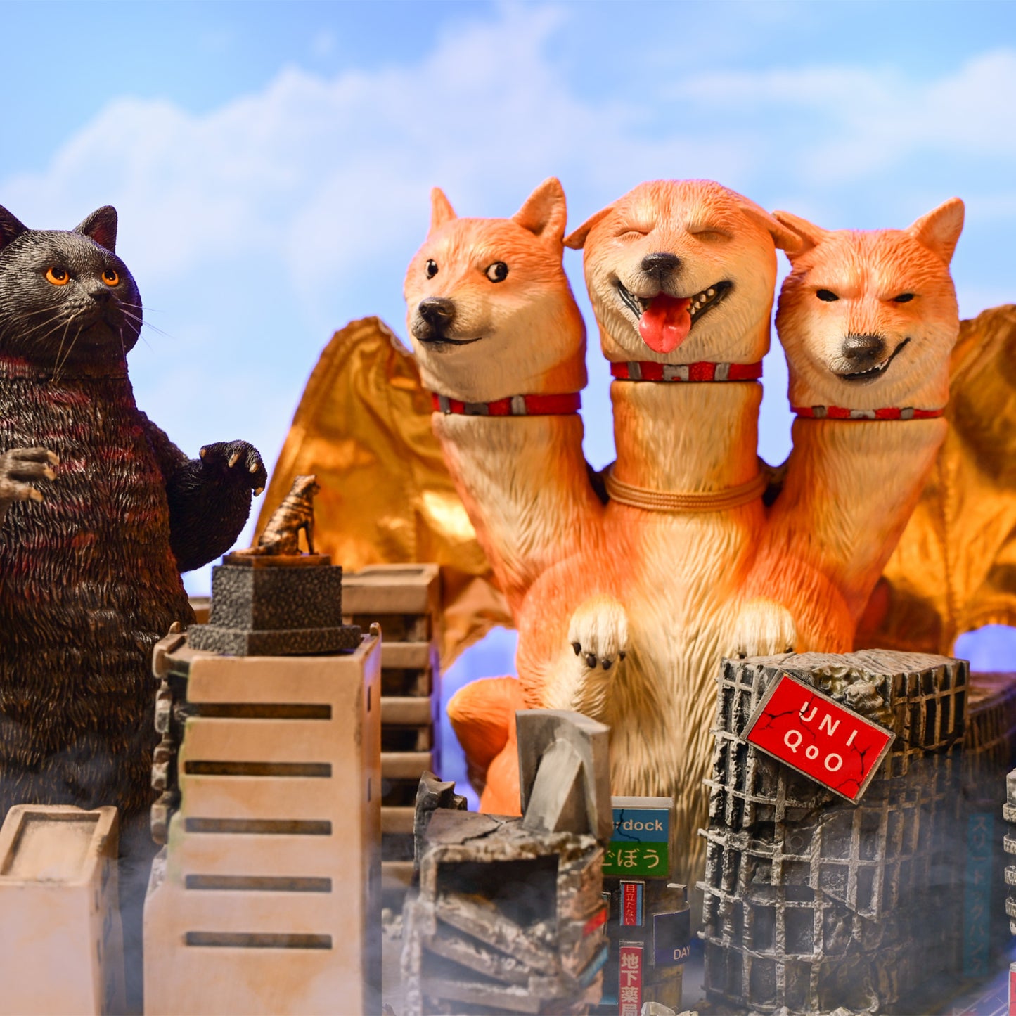 Bid Toys01 Three-Headed Shiba Inu from JXK Studio