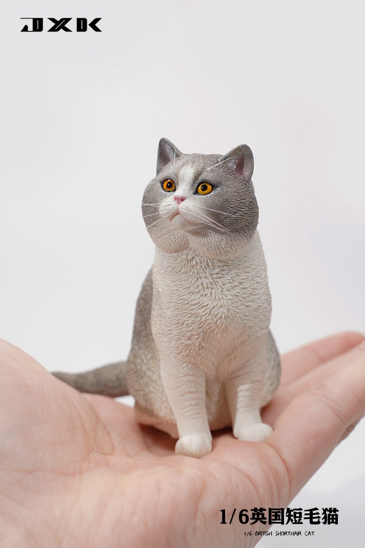JXK030 Britisch Kurzhaar-Katzenfigur, Katzenstatue aus Kunstharz, Dekoration für Katzenliebhaber, Geschenke für Katzenliebhaber von JXK Studio