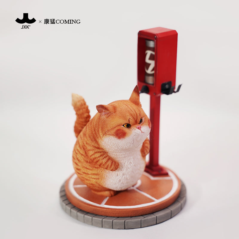 JXK253 Pikacat Figurine with LED Charging Station Home Decoration Unique Collectible Gift for Pokemon & Cat Lovers