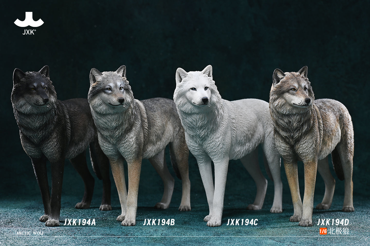 JXK194 Arctic wolf Statue for Home Decor from JXK Studio