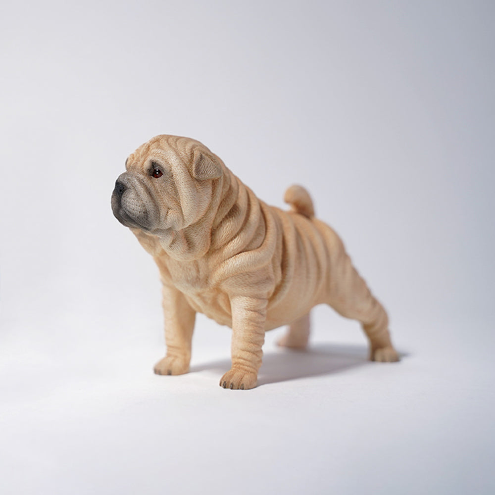 JXK101 Shar-Pei-Hundefigur in einer Tasche. Hundedekoration für Hundeliebhaber von JXK Studio
