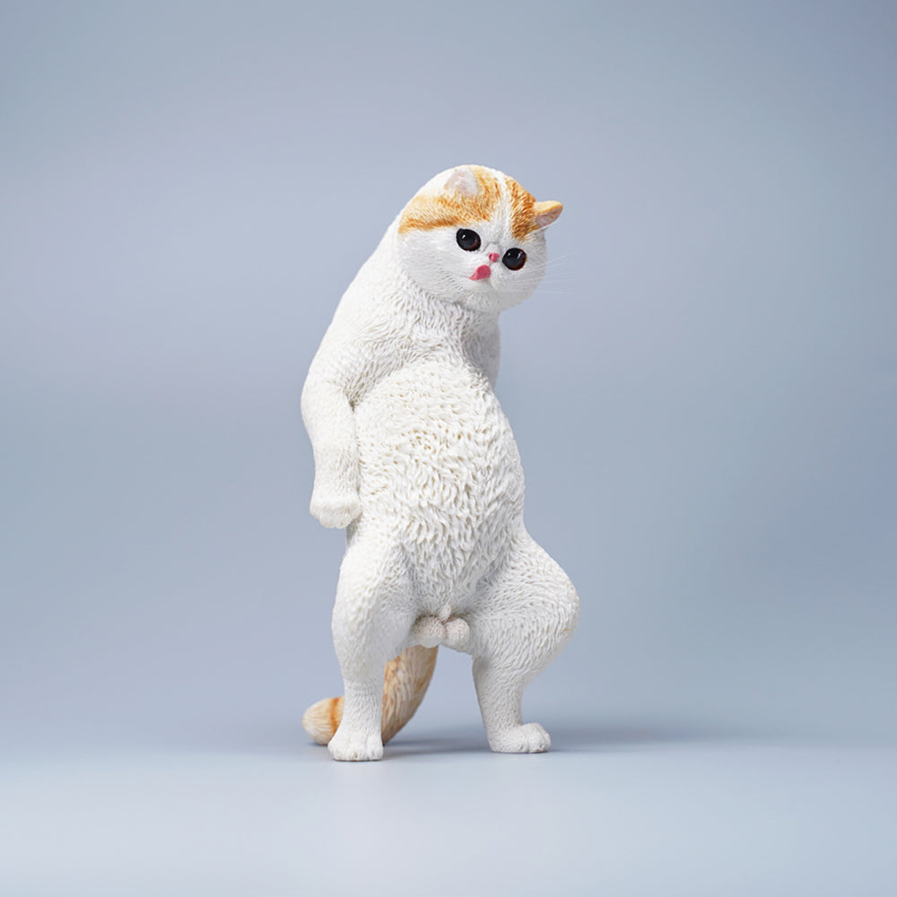 JXK088 Hippie-Katze stehend Katzenstatue, Geschenk für Katzenliebhaber von JXK Studio