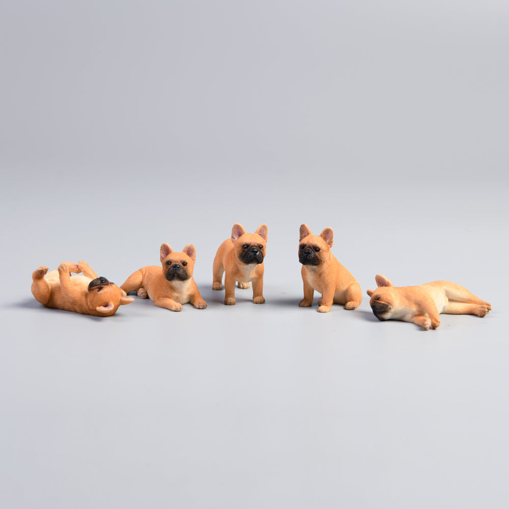 JXK058 French bulldogs with different appearance mini dog decor for dog lovers from JXK Studio
