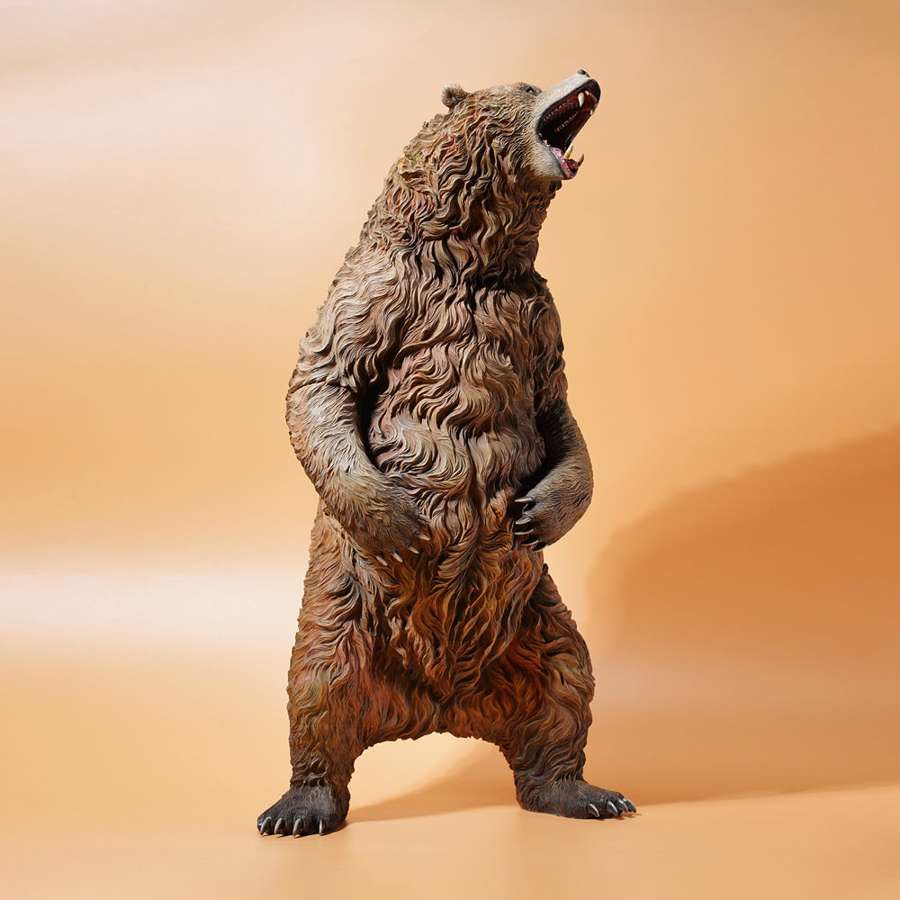 JXK133 Standing brown bear statue, gifts for Animal Lovers from JXK Studio