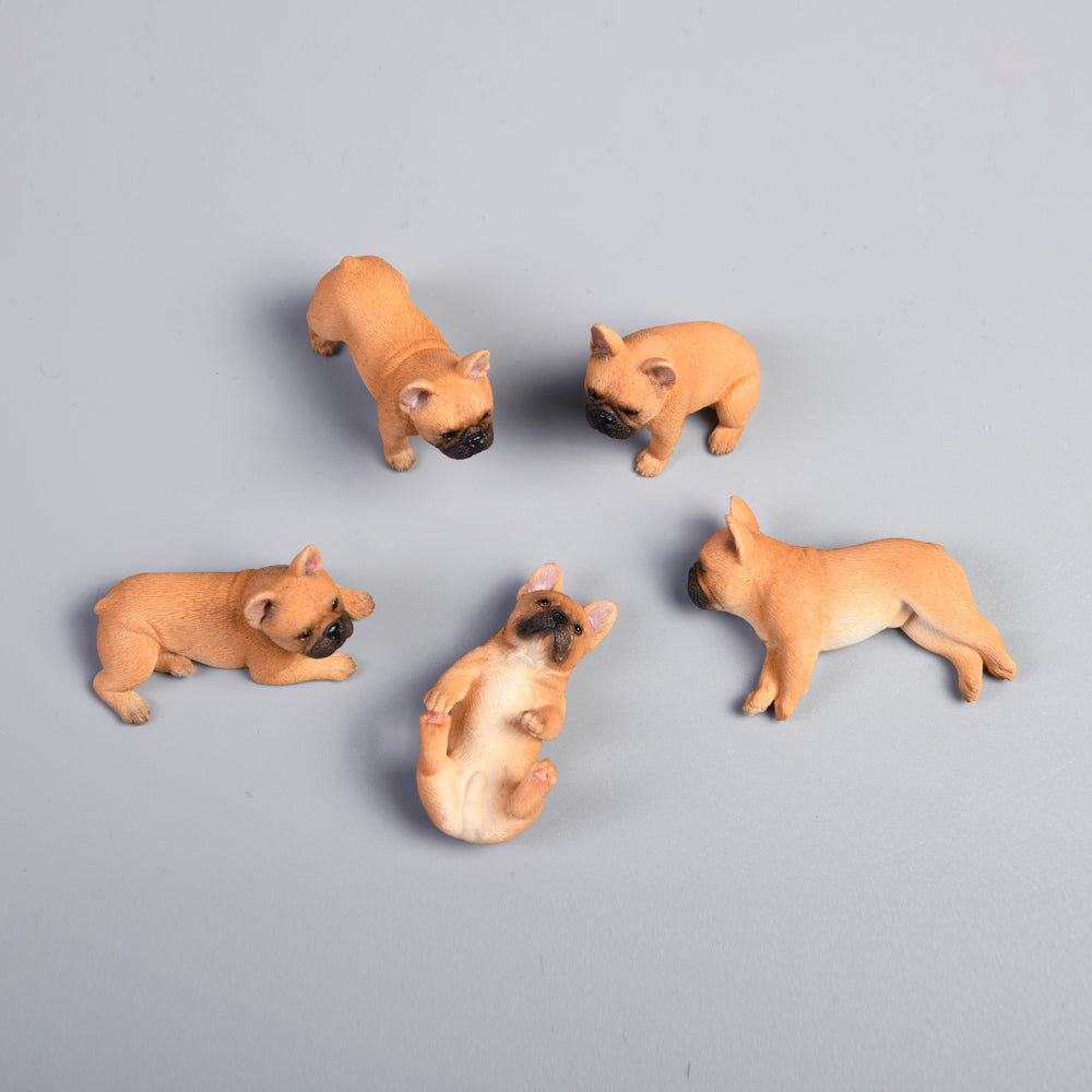 JXK058 French bulldogs with different appearance mini dog decor for dog lovers from JXK Studio