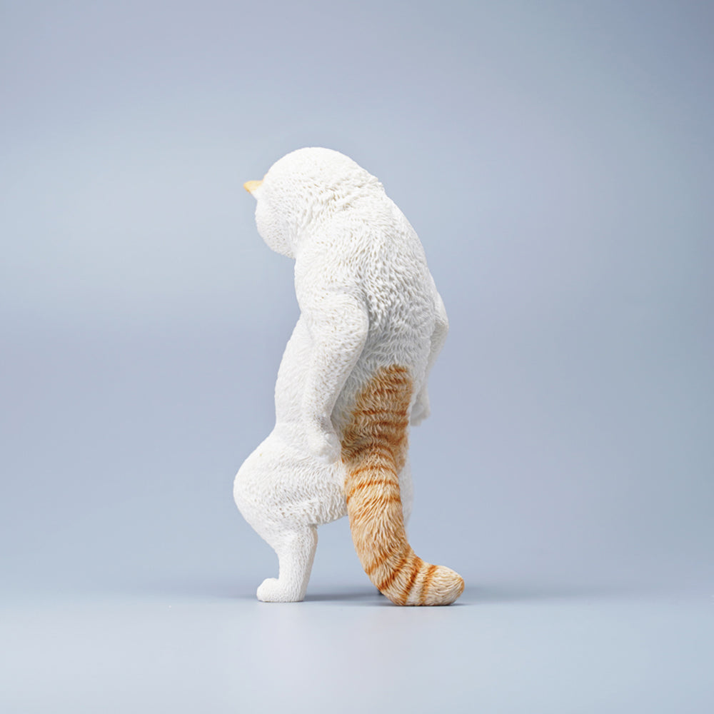 JXK088 Hippie-Katze stehend Katzenstatue, Geschenk für Katzenliebhaber von JXK Studio