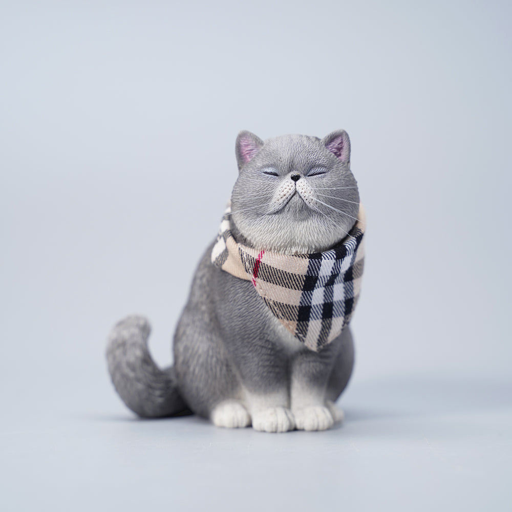 JXK113 Garfield-Katzenstatue mit austauschbarem Kopf, Geschenk für Katzenliebhaber von JXK Studio