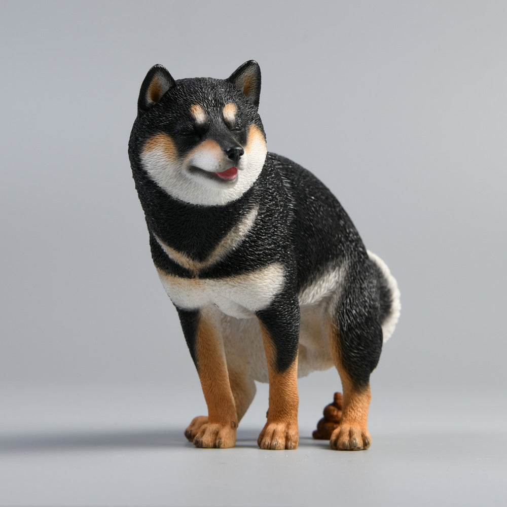 JXK053 Shiba Inu Pooping Dog Statue, Resin Dog Figurine Gift for Dog Lovers from JXK Studio