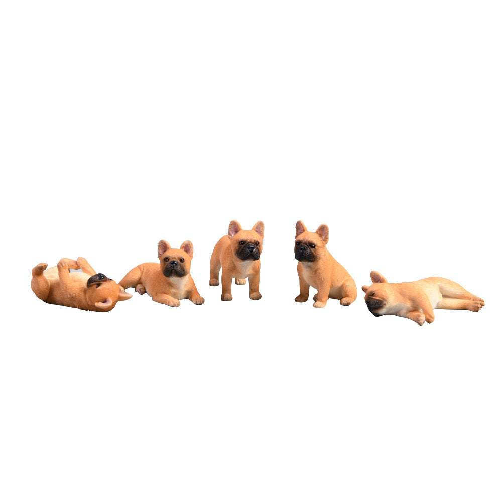 JXK058 French bulldogs with different appearance mini dog decor for dog lovers from JXK Studio