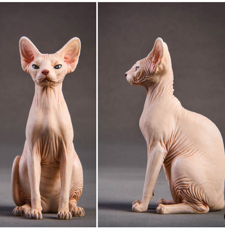 JXK010 Sphinx Cat Figurine Resin Cat Statue Gifts for Cat Lovers from JXK Studio