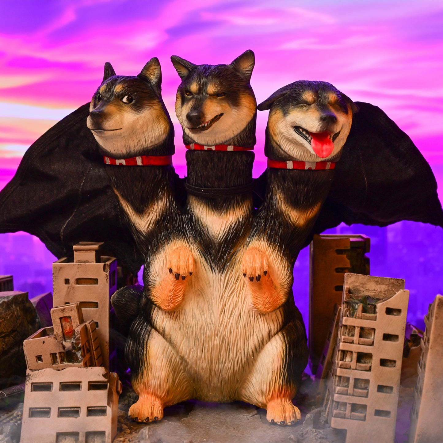 Bid Toys01 Three-Headed Shiba Inu from JXK Studio