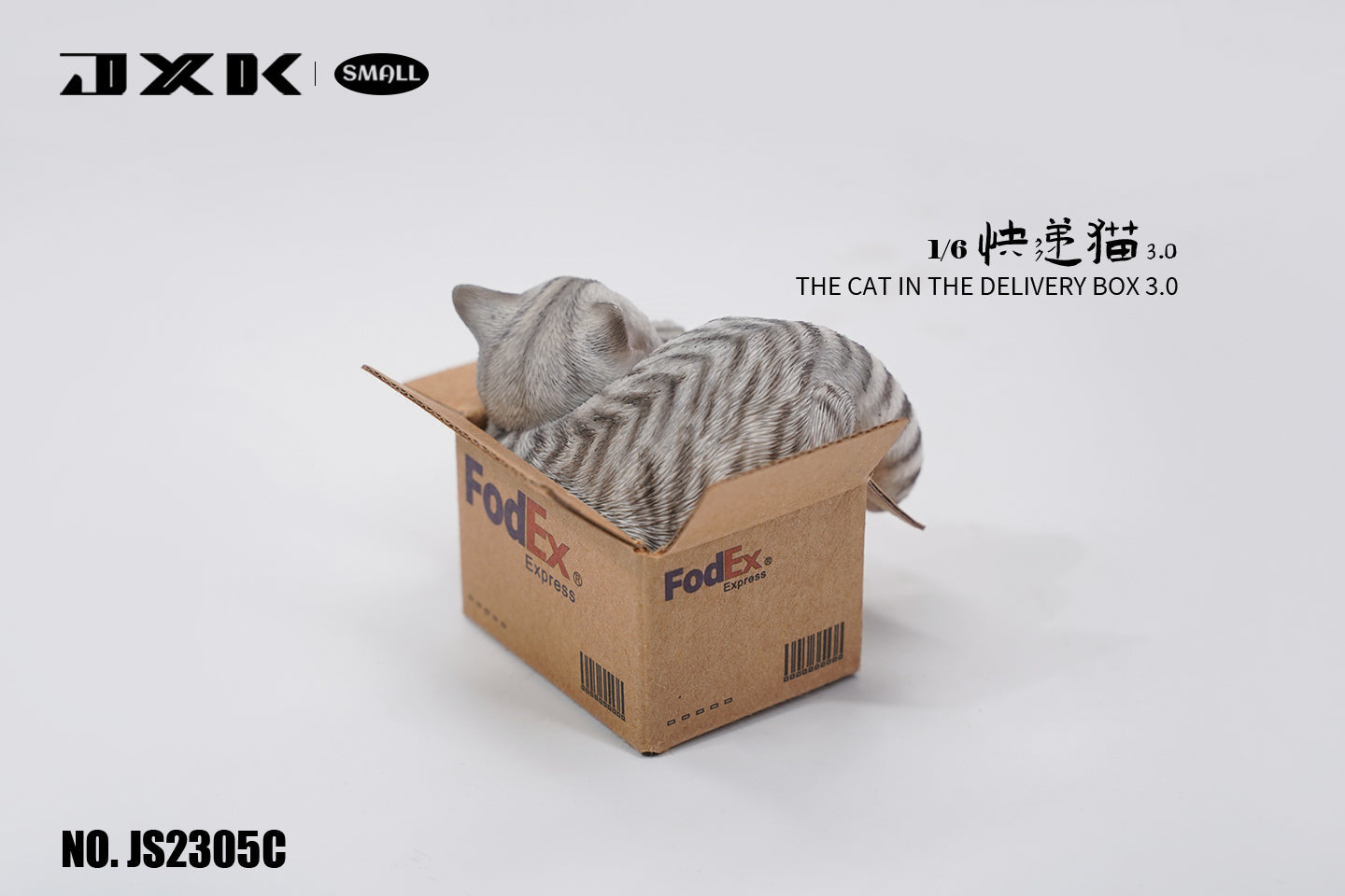 JS2305 Cat Figurine Cat in Box Decor from JXK Studio